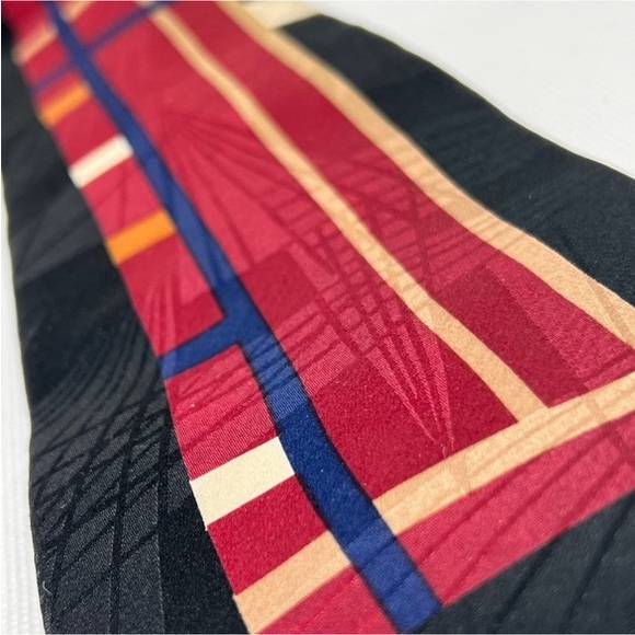 EUC Vintage Courreges Homme Linear Pattern Tie - Picture 3 of 8